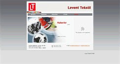 Desktop Screenshot of leventtekstil.com